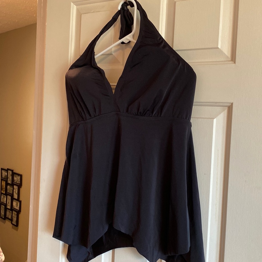 Black tankini top